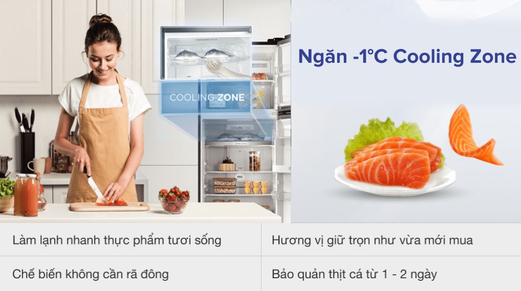 Tủ Lạnh Toshiba Inverter 407 Lít GR-RT535WE-PMV(06)-MG - ngăn đông mềm